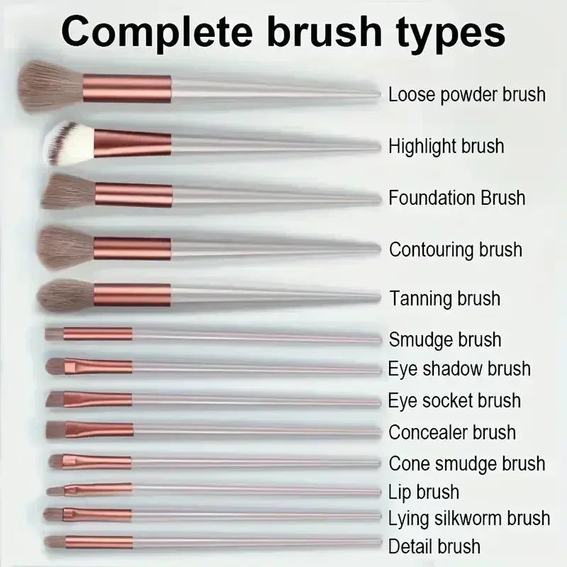 Professional Makeup Brush Set – Crafted with soft, fluffy bristles for smooth blending of foundation, powder, eyeshadow, and kabuki techniques, this essential beauty tool elevates your makeup routine.