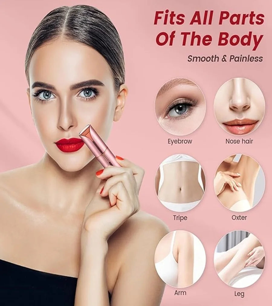 Portable Facial Hair Remover for Women – This mini electric razor combines the precision of a shaver with the efficiency of an epilator. It’s expertly designed to tackle unwanted hair on the lips, chin, armpits, and even