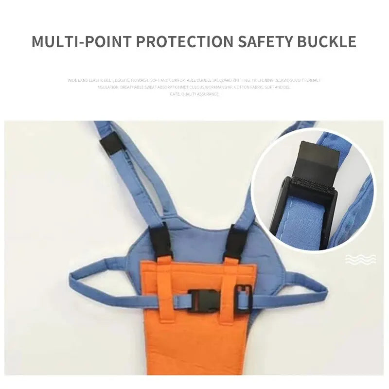 Infant & Toddler Safety Harness – A versatile learning assistant that supports walking and jumping, featuring an adjustable strap belt and secure safety reins for worry-free exploration.