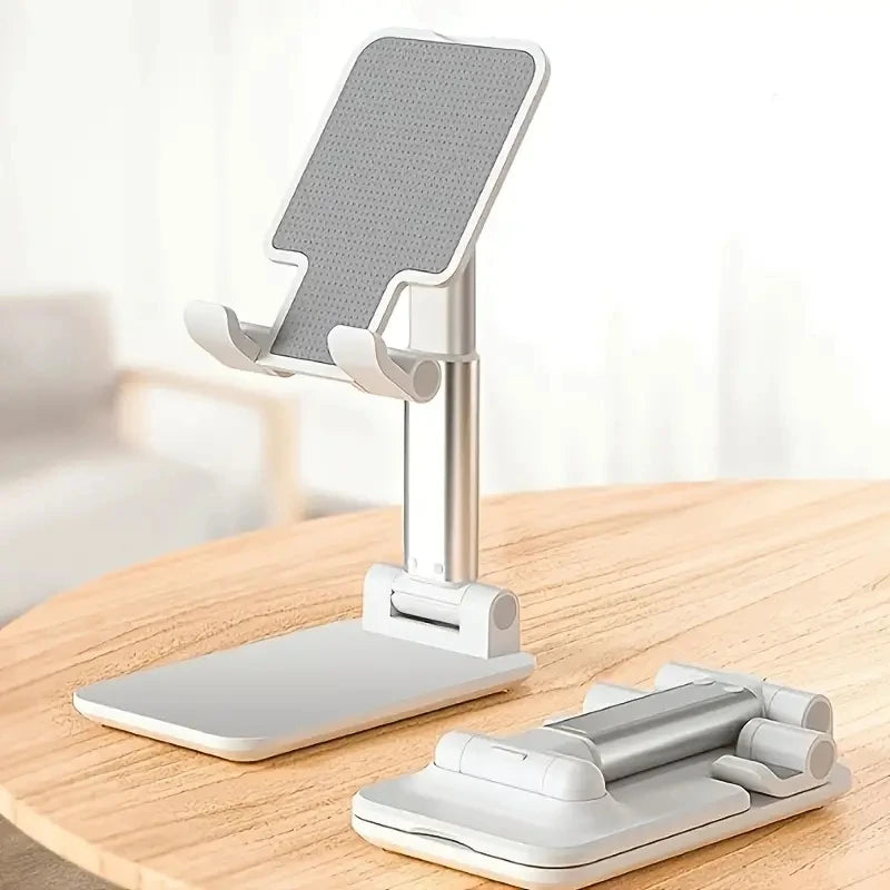 Universal Adjustable Desktop Stand for Mobile Devices – Designed for iPhone, iPad, Xiaomi, and more, this versatile holder offers customizable viewing angles, ensuring a secure and stylish display on any table.