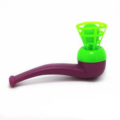 3pcs Plastic Pipe Blowing Ball Kids Toy
