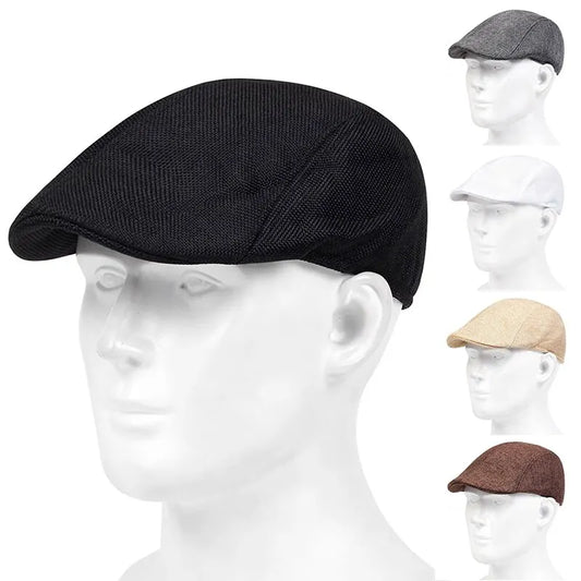 Mens Solid Casette Caps