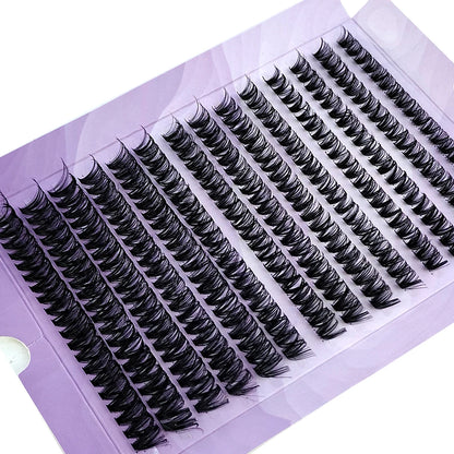 280-Bundle Mink Eyelash Extension Set – Available in both 60D and 80D variations, these ultra-thin 0.05mm individual lashes deliver a dramatic 3D Russian Volume look with a natural, bold black finish.