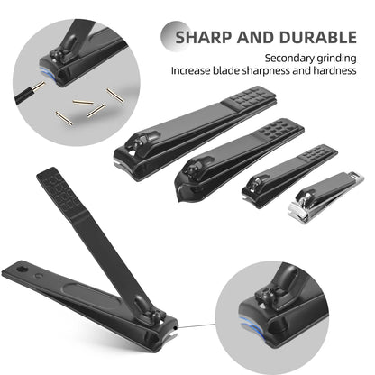 8/32-Piece Professional Manicure & Pedicure Set – A complete kit featuring stainless steel nail scissors, cutters, and grooming tools for ultimate nail care.