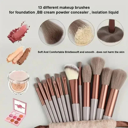 Professional Makeup Brush Set – Crafted with soft, fluffy bristles for smooth blending of foundation, powder, eyeshadow, and kabuki techniques, this essential beauty tool elevates your makeup routine.