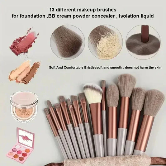 Professional Makeup Brush Set – Crafted with soft, fluffy bristles for smooth blending of foundation, powder, eyeshadow, and kabuki techniques, this essential beauty tool elevates your makeup routine.