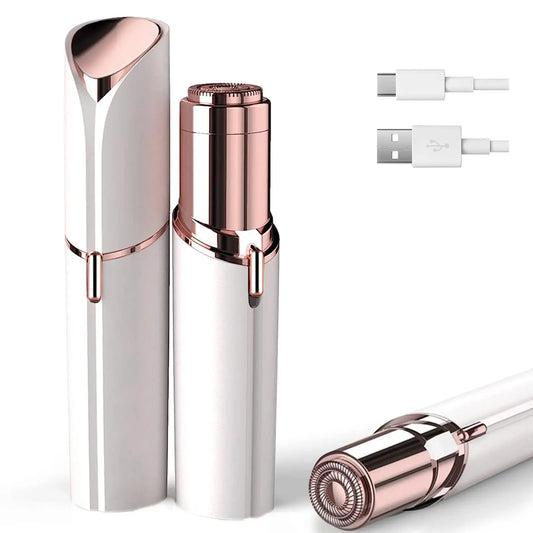 Portable Facial Hair Remover for Women – This mini electric razor combines the precision of a shaver with the efficiency of an epilator. It’s expertly designed to tackle unwanted hair on the lips, chin, armpits, and even