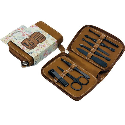 8/32-Piece Professional Manicure & Pedicure Set – A complete kit featuring stainless steel nail scissors, cutters, and grooming tools for ultimate nail care.