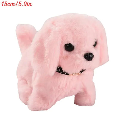 Electronic Interactive Walking & Barking Plush Dog Toy – Experience the charm of a lifelike puppy that walks and barks. Perfectly designed for kids and toddlers, this engaging toy promises endless fun and makes an ideal gif