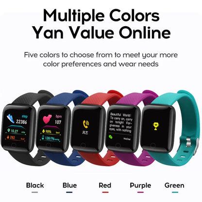 116plus Smart Watch For Men Women Gift 1.3 inch Screen Sports Fitness Watches Bluetooth Calls Digital Smartwatch Wristwatch D18