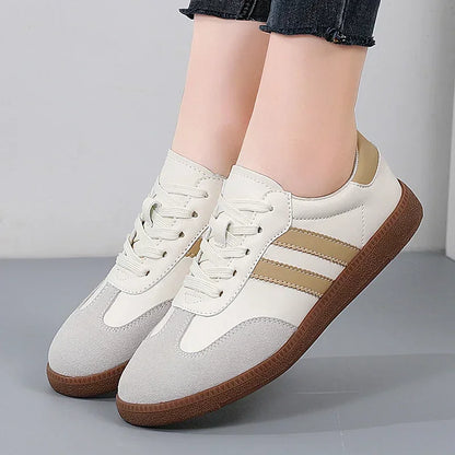Women's Spring Platform Sneakers – This chic, vulcanized casual flats blend comfort with trend-setting style for an effortlessly modern look.