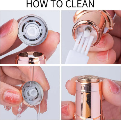 Portable Facial Hair Remover for Women – This mini electric razor combines the precision of a shaver with the efficiency of an epilator. It’s expertly designed to tackle unwanted hair on the lips, chin, armpits, and even