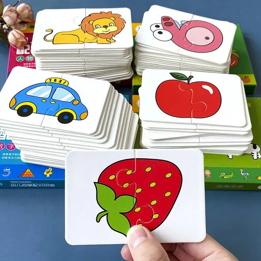 32 Pcs Enlightenment Card Matching Puzzle Early Education Toys