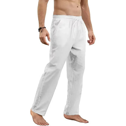 Summer Men's Lightweight Cotton pants – Stay cool and comfortable with these breathable, solid-color sweatpants. Their sporty pencil fit makes them perfect for casual streetwear and active days alike.