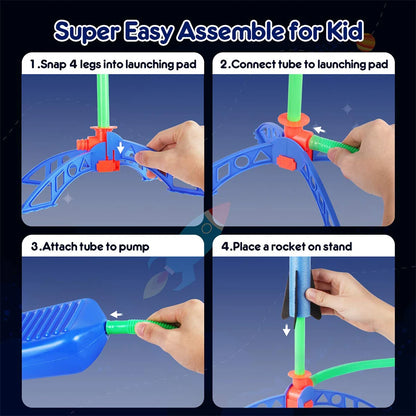 Rocket Foot Pump Launcher Outdoor Air Pressed Pedal Soaring Toy