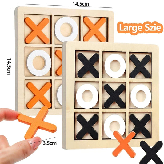 Wooden XO Tic Tac Toe Game