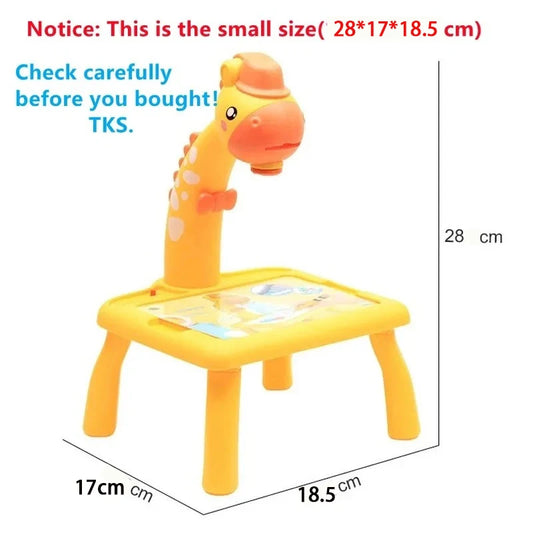 Children's LED Projector Drawing Table & Art Set – Spark your child's creativity with this multifunctional art station that transforms drawing and painting into an interactive learning experience. Featuring an integrated LE