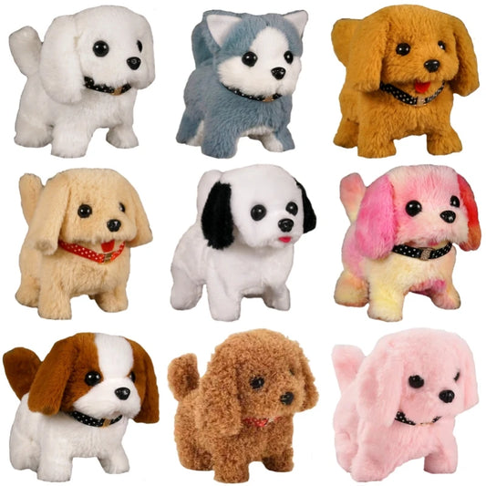 Electronic Interactive Walking & Barking Plush Dog Toy – Experience the charm of a lifelike puppy that walks and barks. Perfectly designed for kids and toddlers, this engaging toy promises endless fun and makes an ideal gif