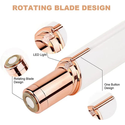Portable Facial Hair Remover for Women – This mini electric razor combines the precision of a shaver with the efficiency of an epilator. It’s expertly designed to tackle unwanted hair on the lips, chin, armpits, and even