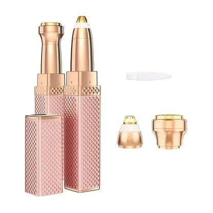Rechargeable 2-in-1 Eyebrow Razor & Hair Shaver with LED Light – Effortlessly eliminate peach fuzz and unwanted facial hair from your eyebrows, lips, and face, ensuring a smooth, precise, and painless grooming experience.