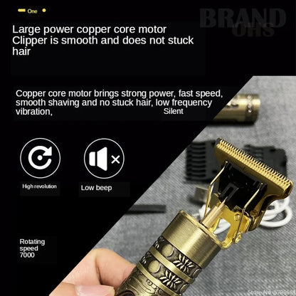 Professional 0mm Electric Grooming Tool – A versatile hair clipper and beard shaver that doubles as a body hair trimmer, ideal for precise repairs and flawless cutting for men and barbers alike.