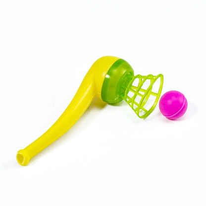 3pcs Plastic Pipe Blowing Ball Kids Toy