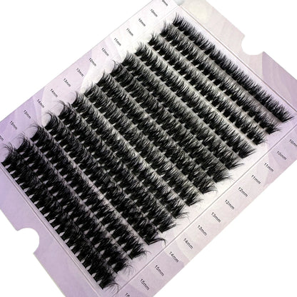 280-Bundle Mink Eyelash Extension Set – Available in both 60D and 80D variations, these ultra-thin 0.05mm individual lashes deliver a dramatic 3D Russian Volume look with a natural, bold black finish.