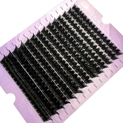 280-Bundle Mink Eyelash Extension Set – Available in both 60D and 80D variations, these ultra-thin 0.05mm individual lashes deliver a dramatic 3D Russian Volume look with a natural, bold black finish.