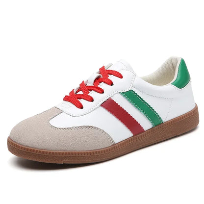 Women's Spring Platform Sneakers – This chic, vulcanized casual flats blend comfort with trend-setting style for an effortlessly modern look.