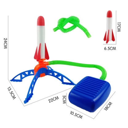 Rocket Foot Pump Launcher Outdoor Air Pressed Pedal Soaring Toy