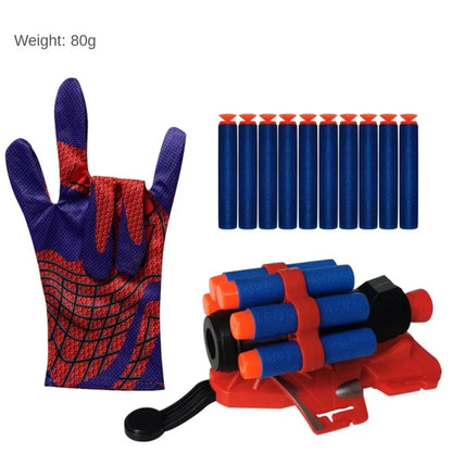 Outdoor Soft Bomb Launcher & Glove Set – Experience action-packed play with this soft bullet launcher featuring a spray wrist activation. Complete with protective gloves, this innovative toy gun is designed for outdoor game