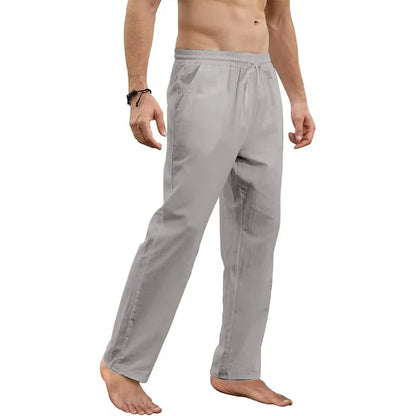 Summer Men's Lightweight Cotton pants – Stay cool and comfortable with these breathable, solid-color sweatpants. Their sporty pencil fit makes them perfect for casual streetwear and active days alike.
