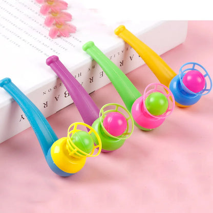 3pcs Plastic Pipe Blowing Ball Kids Toy